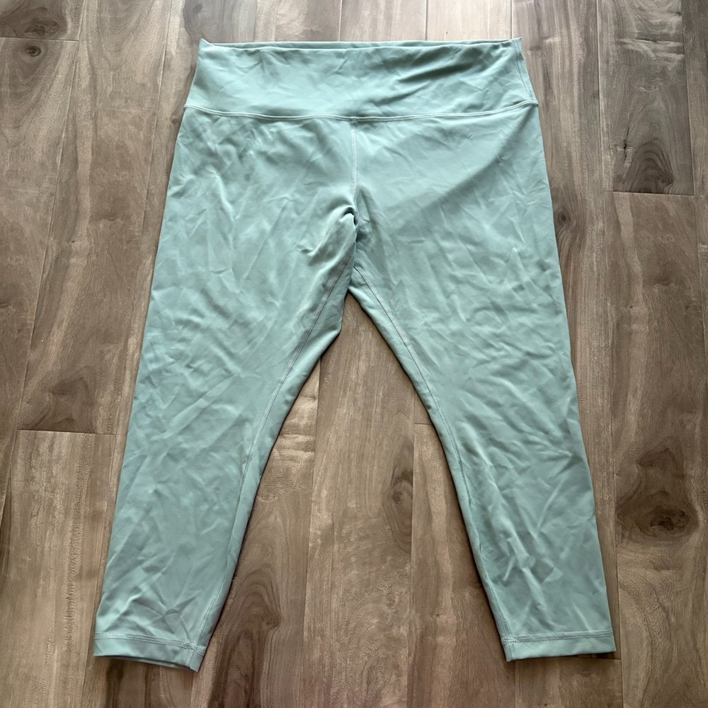 Lululemon Align High-Rise Pant 25" Size 20 Tidewater Teal Nulu Leggings Yoga